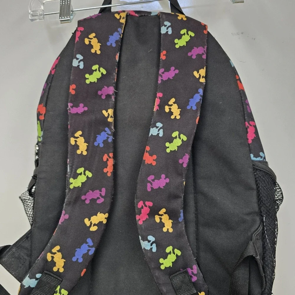 Walt Disney World Park‎ Exclusive MICKEY MOUSE Colorful Book Bag Backpack Black